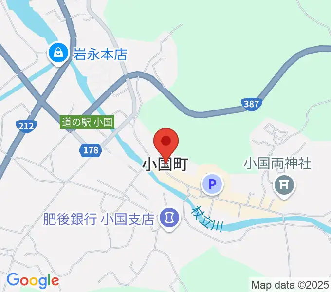 エフエム小国 グリーンポケットの地図