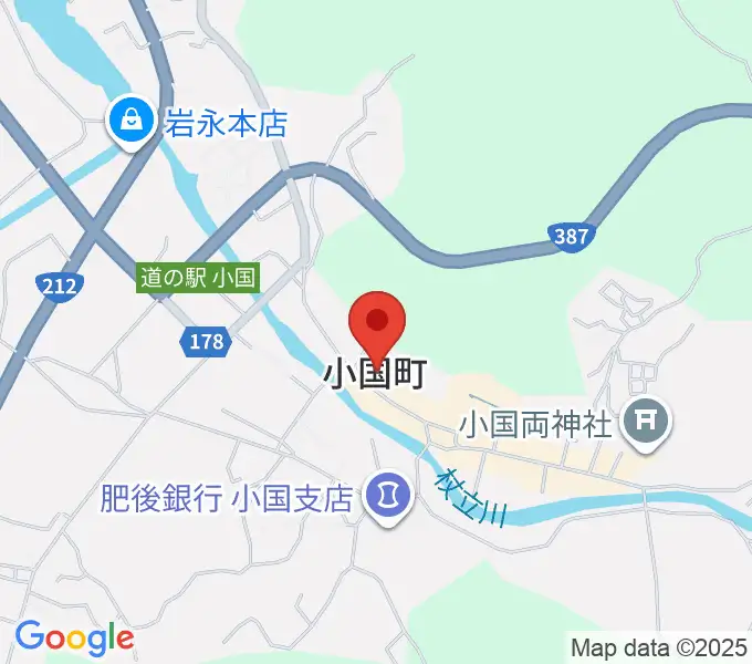 エフエム小国 グリーンポケットの地図