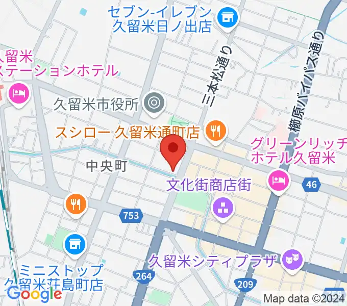 ドリームスエフエムの地図