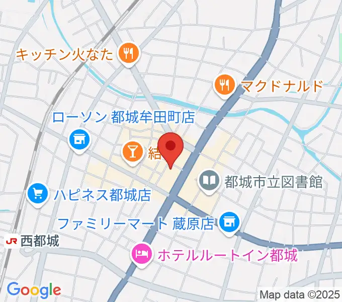 シティエフエム都城の地図