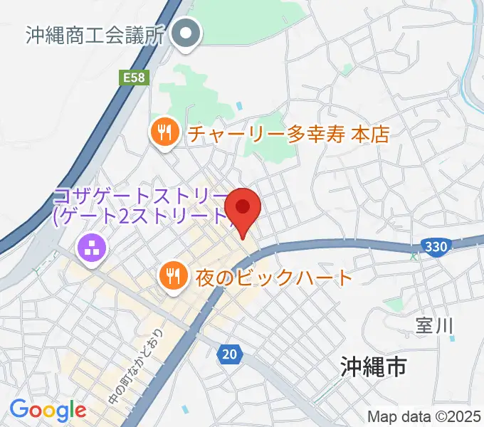 FMコザの地図