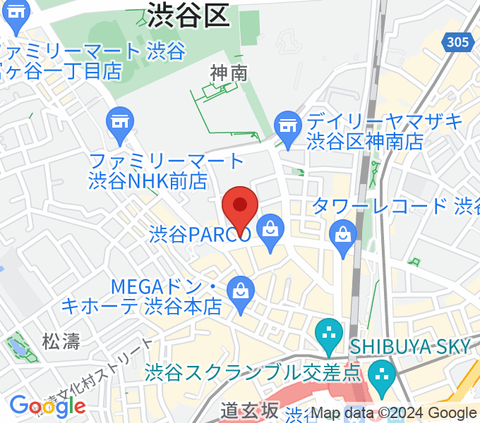 aube渋谷の場所