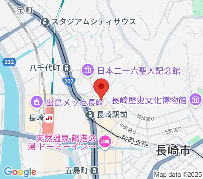 長崎市民FMの地図