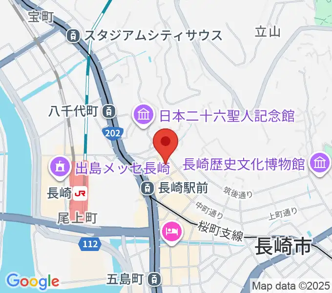 長崎市民FMの地図