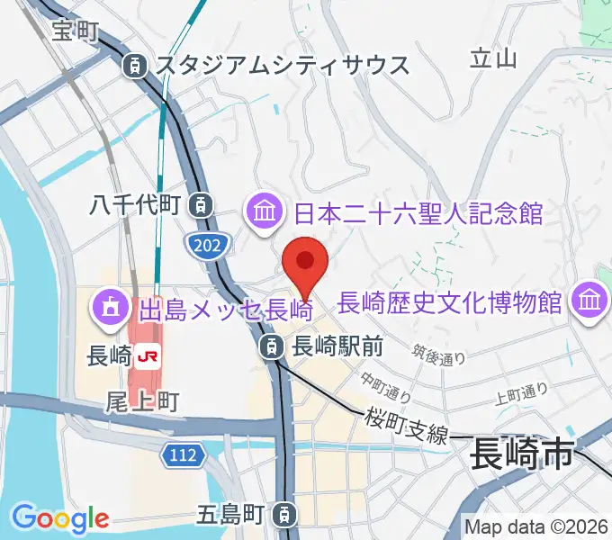 長崎市民FMの地図