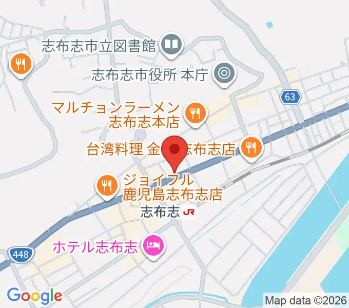 FM志布志の地図