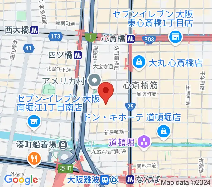 グリーンスタジオの地図