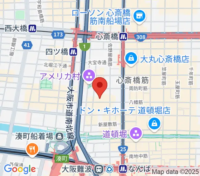 グリーンスタジオの地図