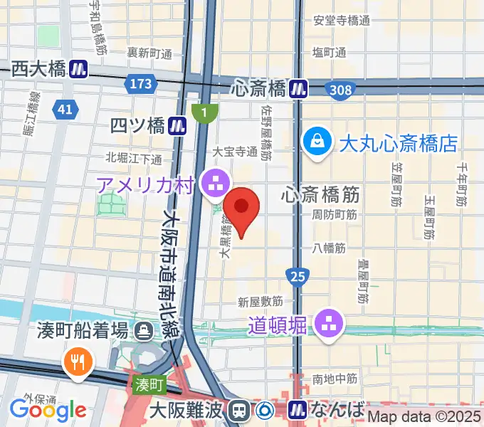 グリーンスタジオの地図