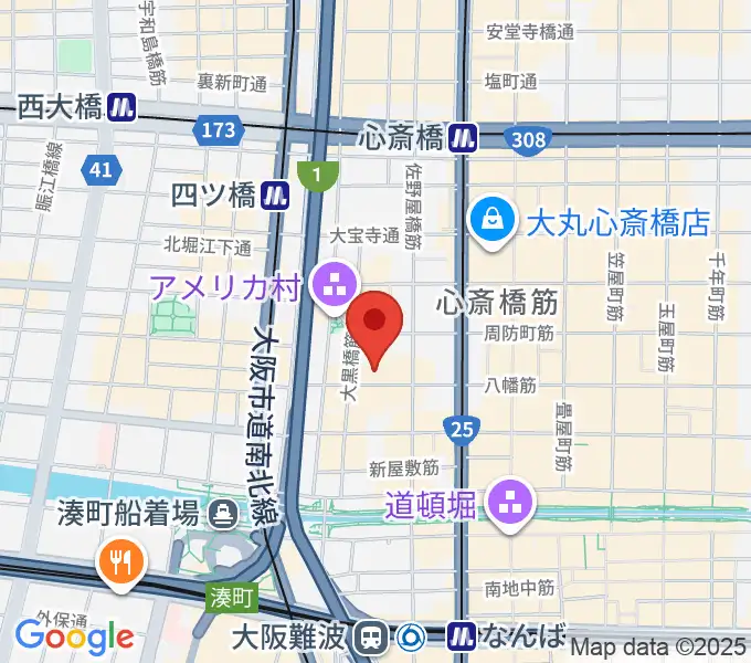 グリーンスタジオの地図