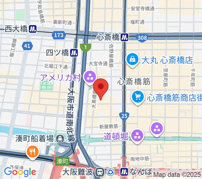 グリーンスタジオの地図