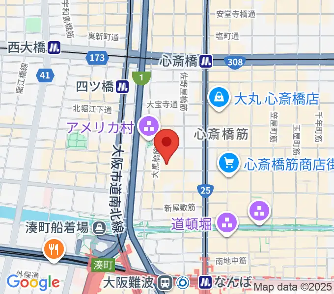 グリーンスタジオの地図