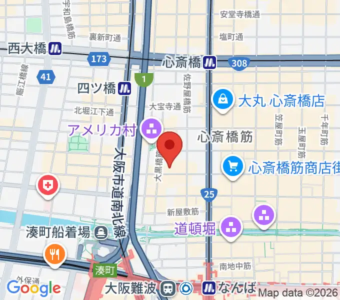 グリーンスタジオの地図