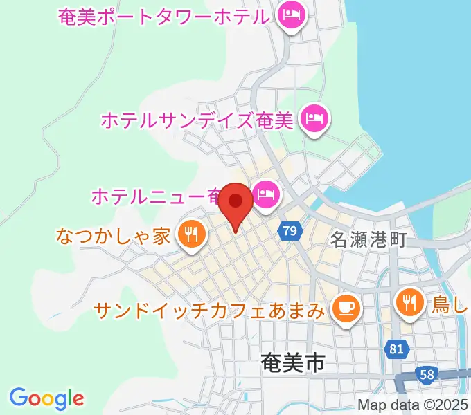 あまみエフエム ディ！ウェイヴの地図