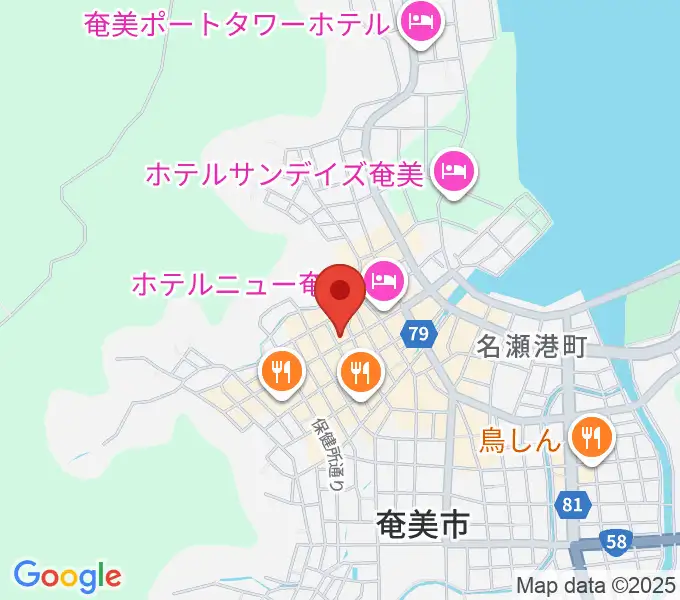 あまみエフエム ディ!ウェイヴの地図