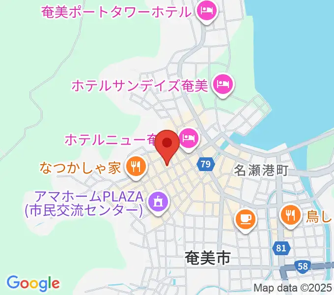 あまみエフエム ディ！ウェイヴの地図