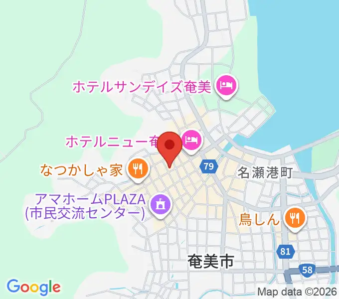 あまみエフエム ディ！ウェイヴの地図