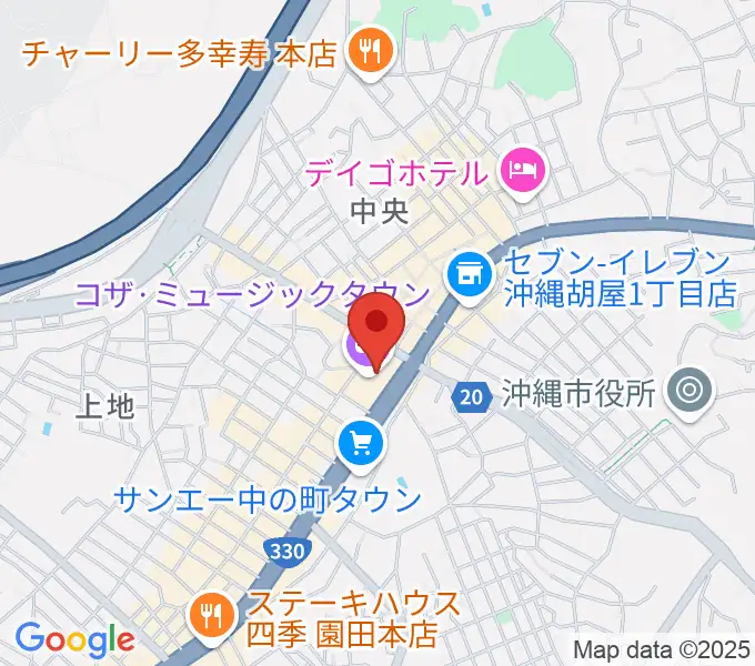 オキラジの地図