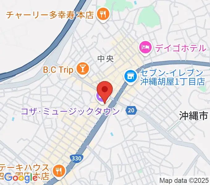 オキラジの地図