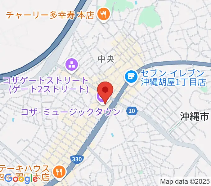 オキラジの地図