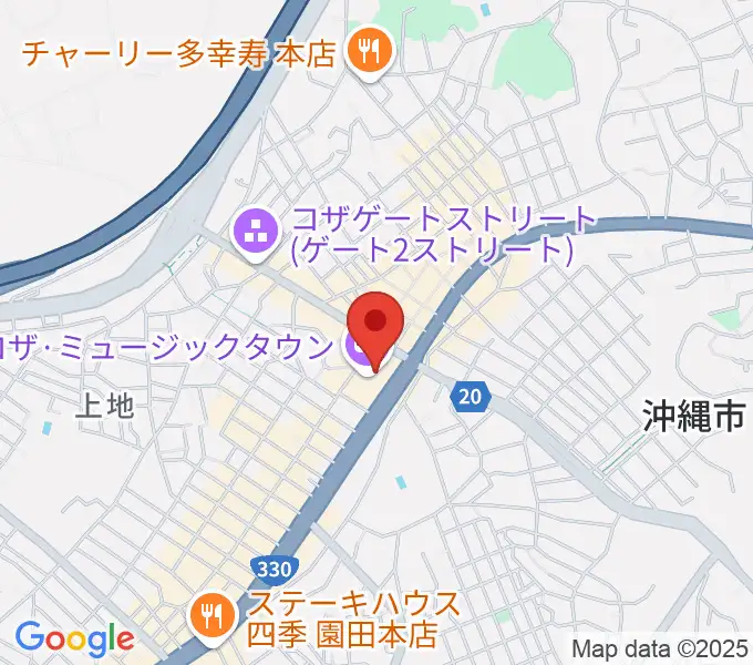 オキラジの地図