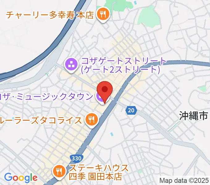 オキラジの地図