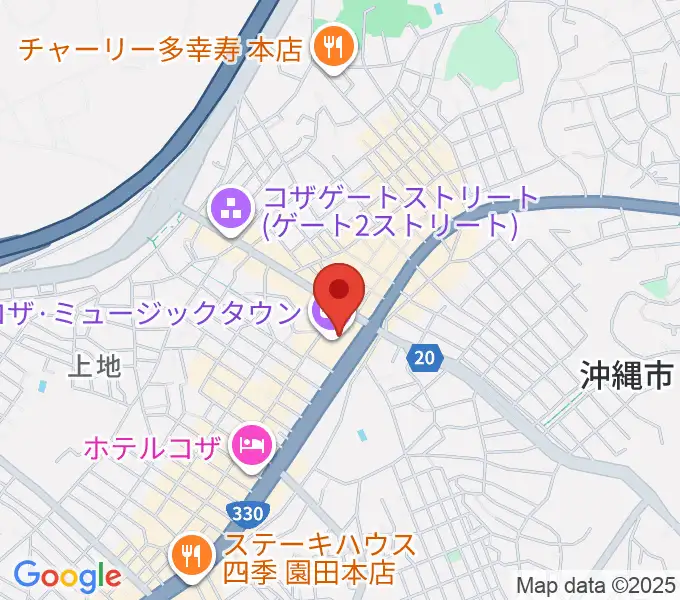 オキラジの地図