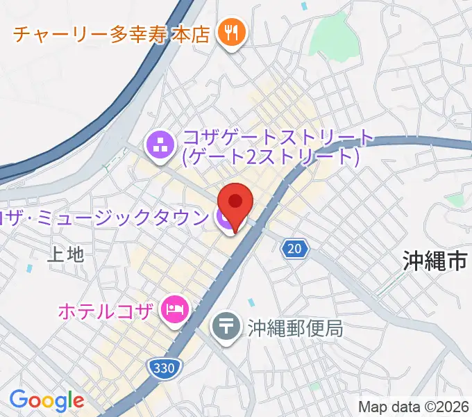 オキラジの地図