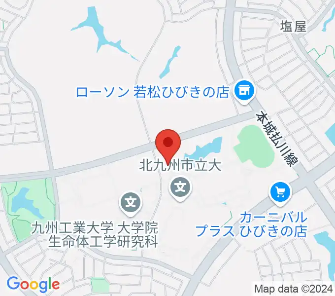 エアーステーションひびきの地図