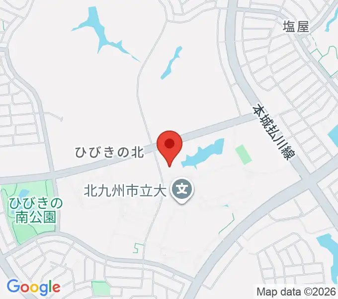 エアーステーションひびきの地図