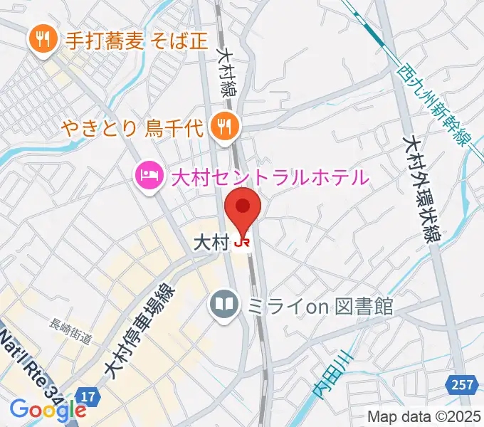 FMおおむらの地図