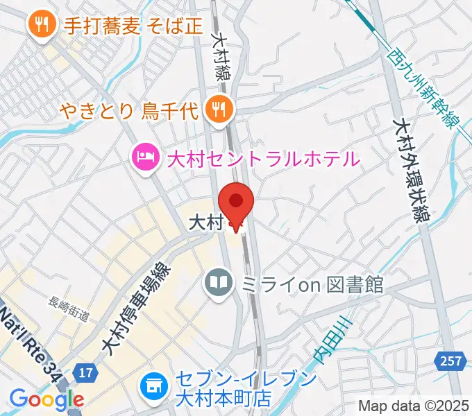 FMおおむらの地図