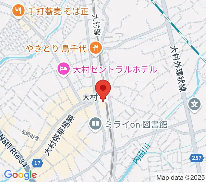 FMおおむらの地図