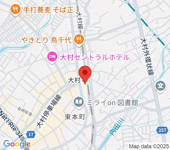 FMおおむらの地図