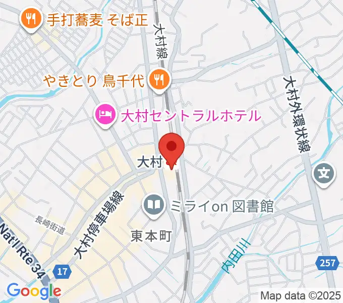 FMおおむらの地図