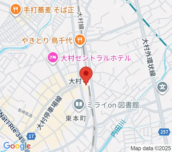FMおおむらの地図
