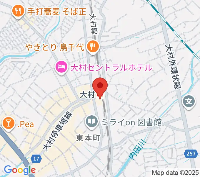 FMおおむらの地図