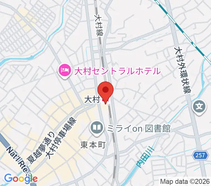 FMおおむらの地図