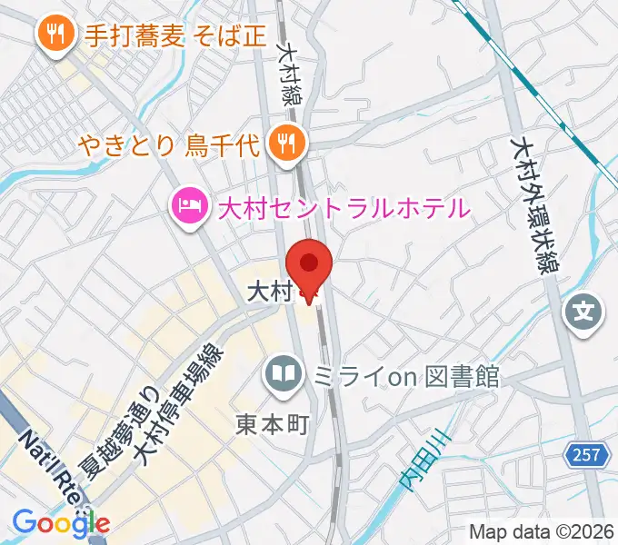 FMおおむらの地図