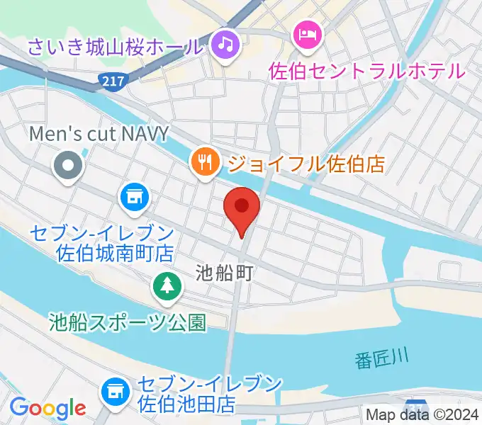 エフエム佐伯の地図