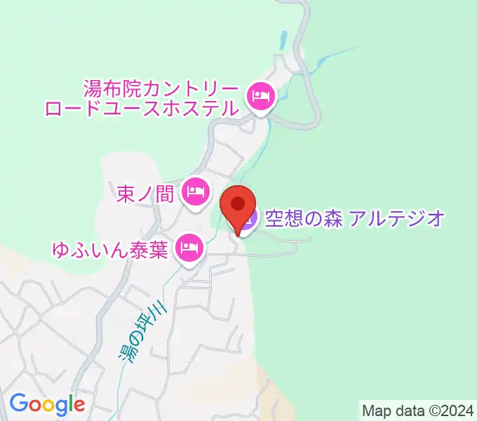 ゆふいんラヂオ局の地図