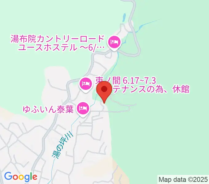 ゆふいんラヂオ局の地図