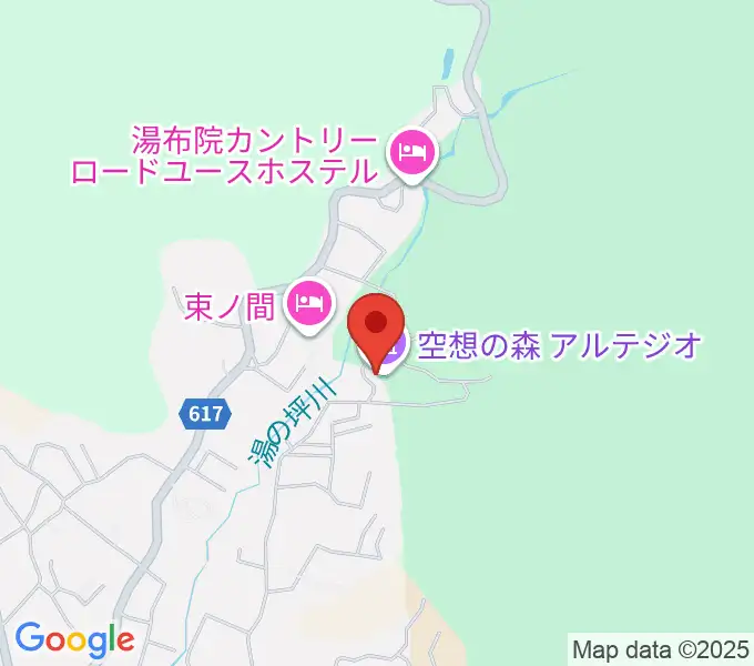 ゆふいんラヂオ局の地図