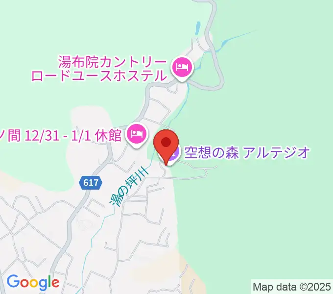 ゆふいんラヂオ局の地図