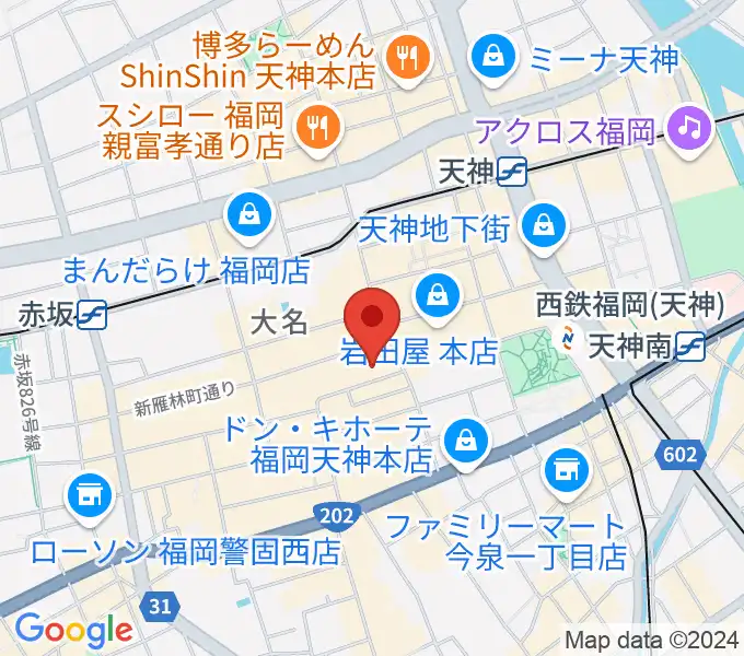 コミュニティラジオ天神の地図