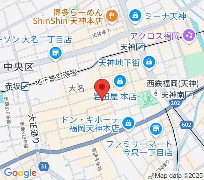 コミュニティラジオ天神の地図