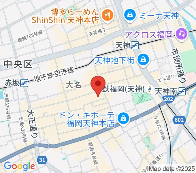 コミュニティラジオ天神の地図