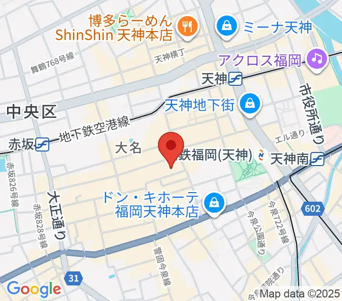 コミュニティラジオ天神の地図