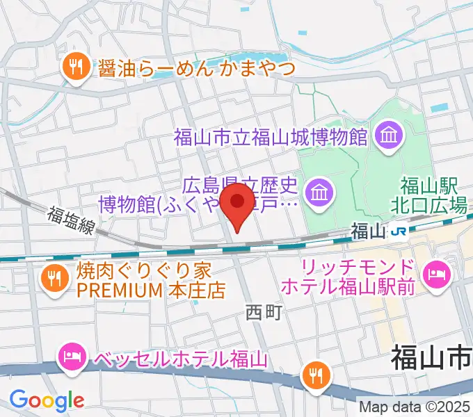 レディオBINGO エフエムふくやまの地図