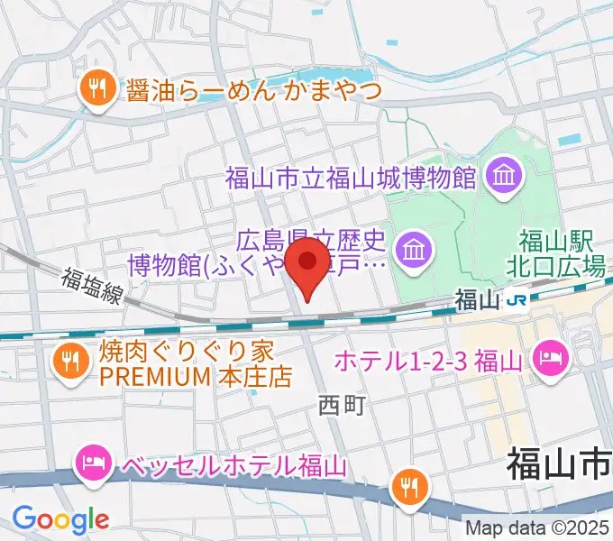 レディオBINGO エフエムふくやまの地図